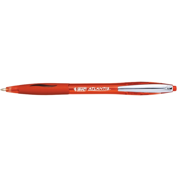 Scatola 12 penne sfera scatto bic atlantis 1.0mm rosso - Z01685