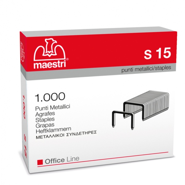 Scatola 1000 punti s15 (23/15) in acciaio ro-ma - Z01771