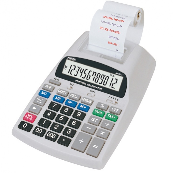 Calcolatrice da tavolo scrivente aurora npr710 12cifre - Z01799