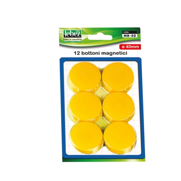 Blister 12 magneti mr-40 verde diam.40mm - Z01815