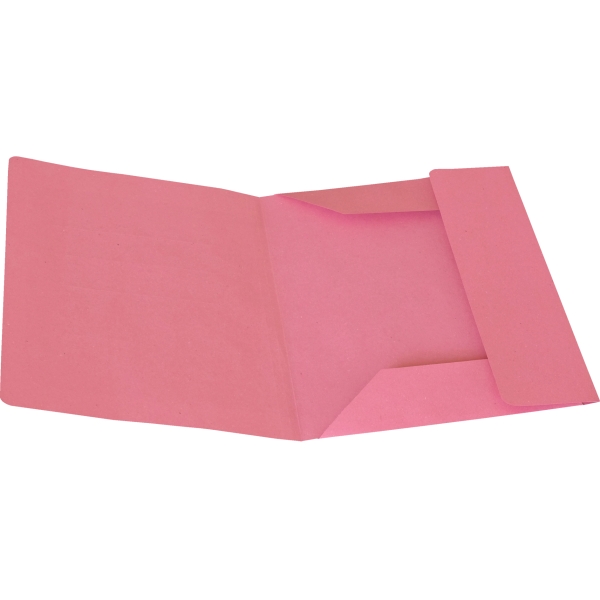 Cartelline 3 lembi (200 gr) in cartoncino rosa Cart. Garda - 25x34