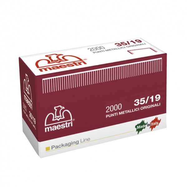Scatola da 2000 punti 35/19 19mm rame ro-ma x romabox - Z01950