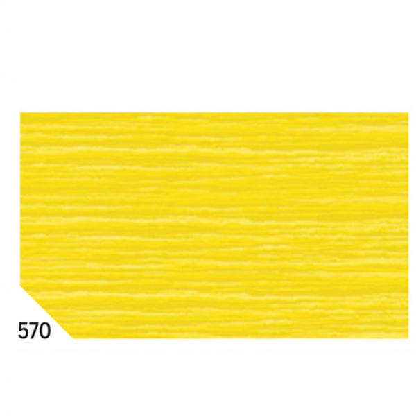 10rt carta crespa giallo 570 (50x250cm) gr.60 sadoch - Z02016
