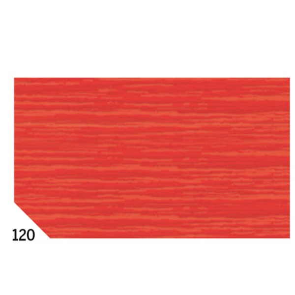 10rt carta crespa rosso 120 (50x250cm) gr.60 sadoch - Z02019