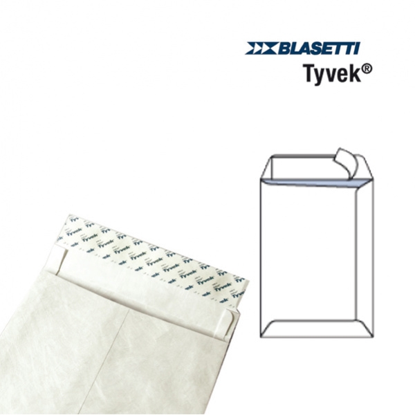 100 buste a sacco tyvek 250x353mm 55gr c/strip - Z02135