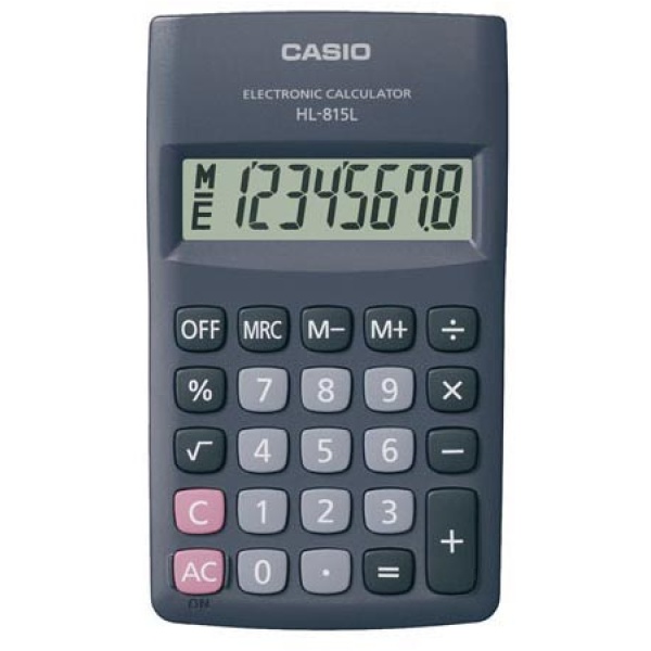 Calcolatrice hl-815l bl 8 cifre tascabile casio - Z02145
