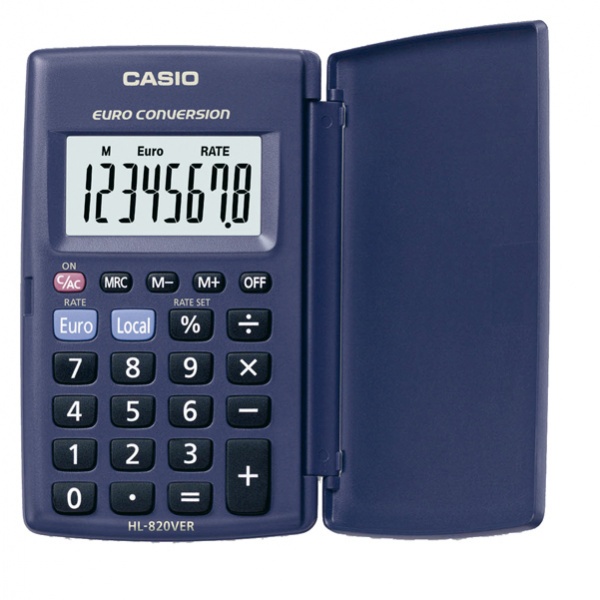 Calcolatrice hl-820ver 8 cifre tascabile casio - Z02146