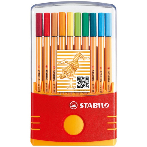 Astuccio 20 pennarelli stabilo point 88 color parade - Z02386