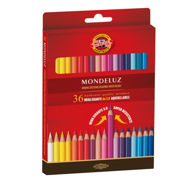 Astuccio 36 matite colorate acquarello kohinoor - Z02510