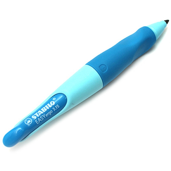 STABILO EASYsharpener 3-in-1 Left Handed Ergonomic Sharpener - blue