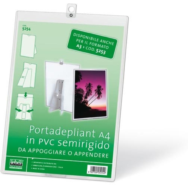 Portadepliant A4 in pvc semirigido - Z02641