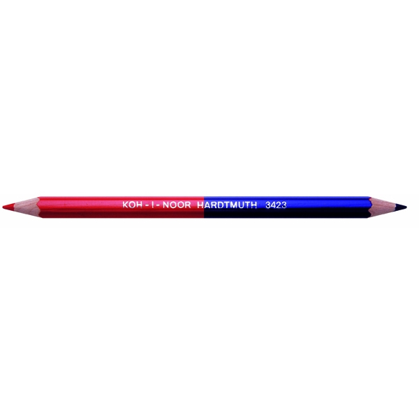 Scatola 12 matite bicolore grossa rosso-blu h3423 kohinoor - Z02768