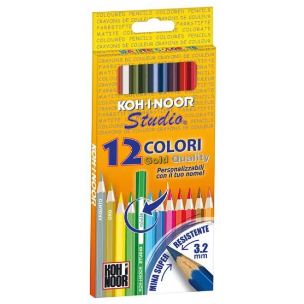 Astuccio 12 matite colorate studio koh.i.noor - Z02800