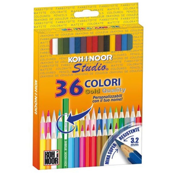 Astuccio 36 matite colorate studio koh.i.noor - Z02802