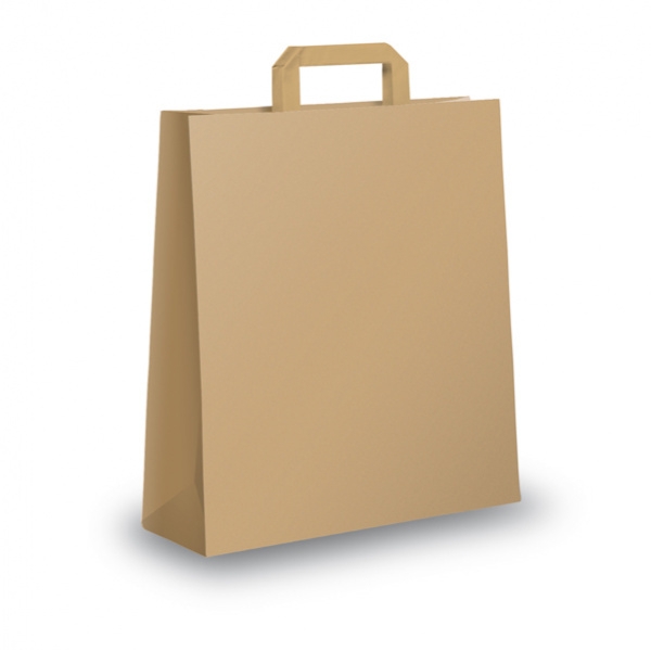 Blister 25 shoppers 22x10x29cm avana neutro piattina - Z02808