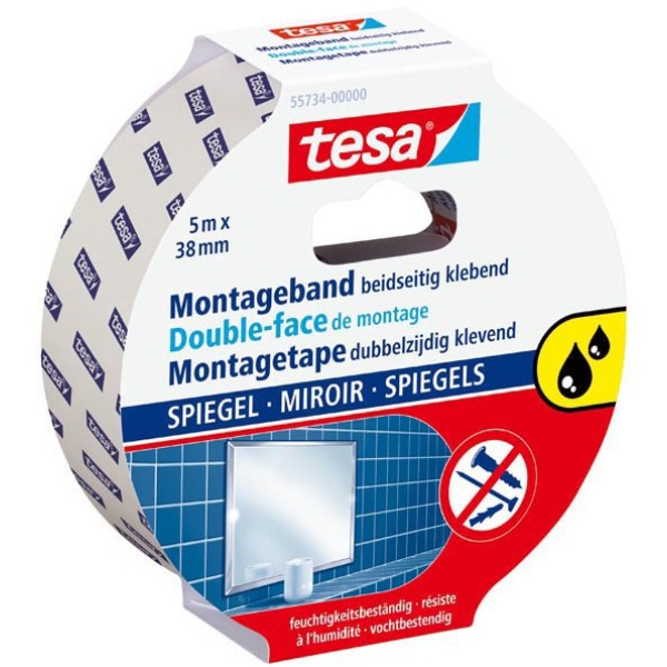 Nastro biadesivo 5mtx38mm per specchi - Z02974