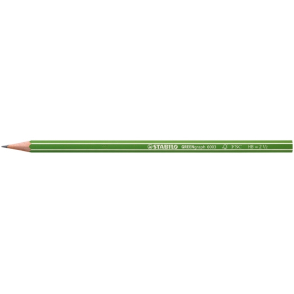 Scatola 12 matite grafite hb fsc stabilo green graph - Z03048