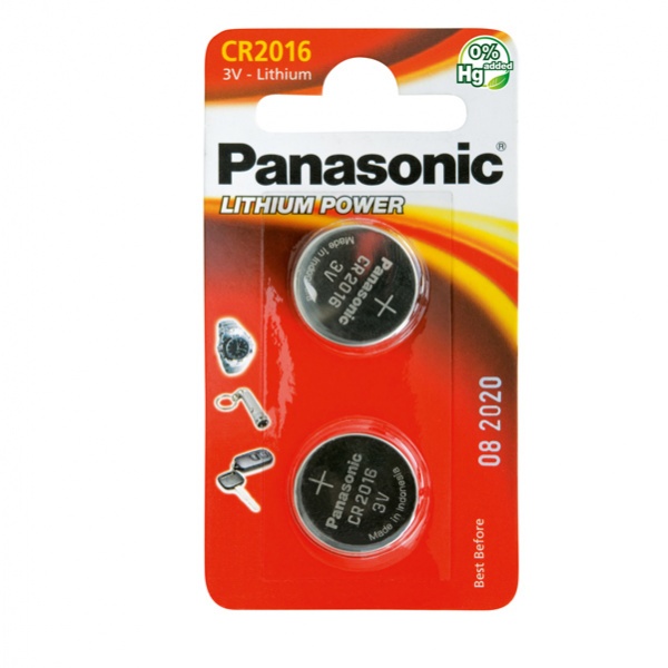 Blister 2 micropile a pastiglia cr2016 litio 3v - Z03184