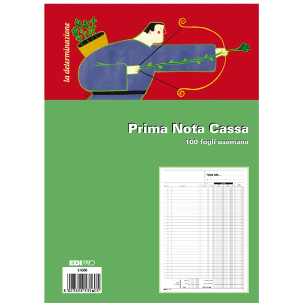 Blocco prima nota cassa 31x21cm 100fg uso mano e5356 - Z03205