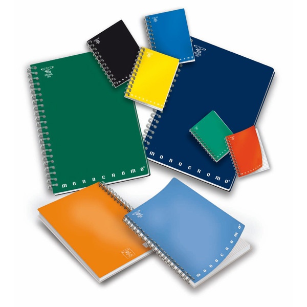 Quaderno spiralato A5 c/fori 1rigo 70fg 80gr monocromo - Z03240