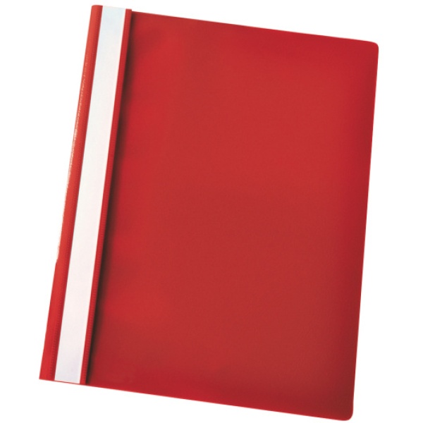 Cartellina ppl con fermafogli 21x29,7 rosso report file esselte - Z03298