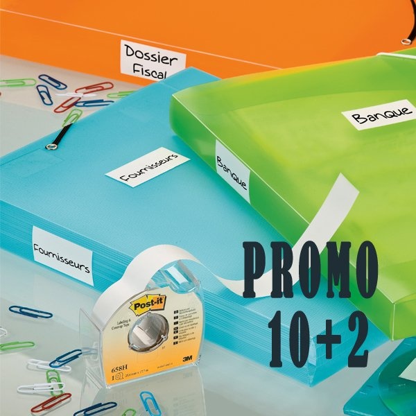 Promo pack 10+2 post-it cover-up 658-h 25mmx17,7m - Z03351