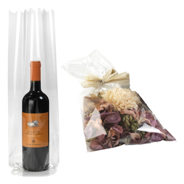 100 buste regalo crystal trasparente 20x35cm - Z03396