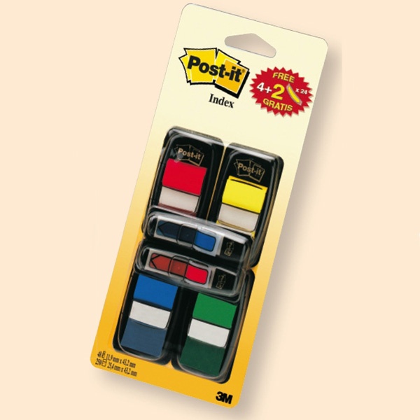 200 segnapagina index 680 in 4 colori classici + 48 mini frecce - Z03495