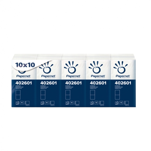 1 pacco da 10 fazzoletti 4 veli papernet - Z03520