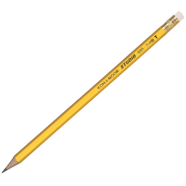 Scatola 12 matite studio h555t c/gommino hb koh.i.noor - Z03548