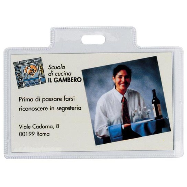 100 portanome pass 3r 9,5x6cm senza clip sei rota - Z03701