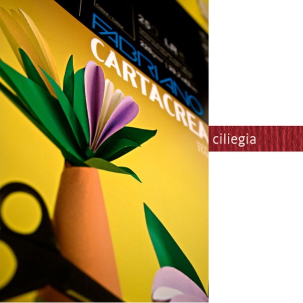 Blister 10fg cartoncino 35x50 220gr ciliegia cartacrea fabriano - Z03739