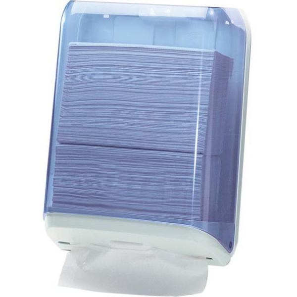 Dispenser asciugamani piegati trasparente/bianco mar plast - Z03827