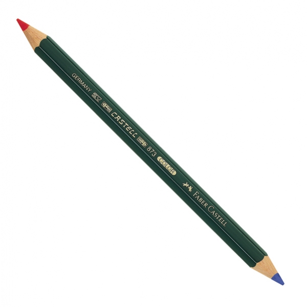 Matita bicolore grossa rosso-blu 873 faber castell - Z03854