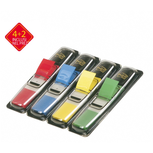 Pack 4+2 blister 140 index mini in 4 colori classici - Z03979