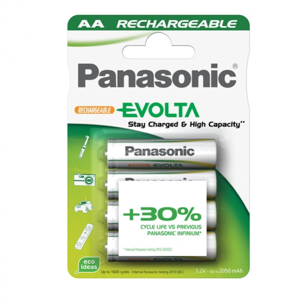 Blister 4 pile stilo ricaricabili aa 1,2v infinium panasonic - Z04053