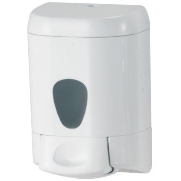 Dispenser a muro 0,55lt bianco per sapone liquido plus mar plast - Z04078