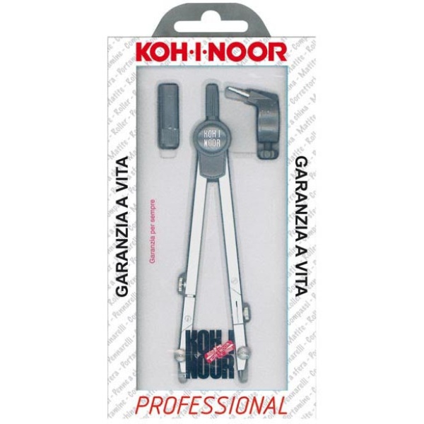 Compasso professional 155mm+allunga telescopica 3pz kohinoor - Z04098