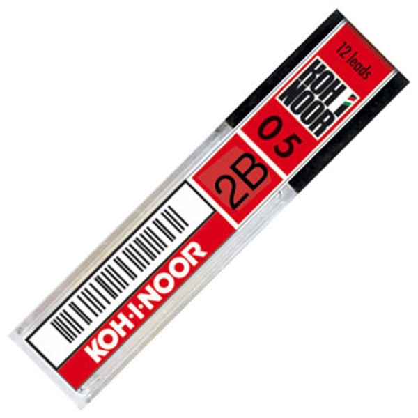 Astuccio 12 micromine 0,5mm 2b e205 kohinoor - Z04162