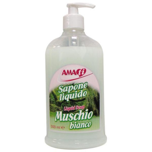 Sapone liquido in dispenser 500ml muschio bianco - Z04170