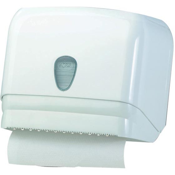 Dispenser asciugamani in rotolo/ fogli bianco mar plast - Z04172