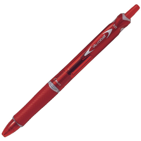 Penna sfera scatto acroball plastic 0.7mm rosso begreen pilot - Z04198