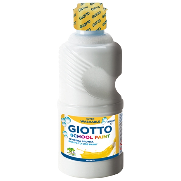 Tempera pronta 250ml lavabile giotto bianco - Z04243