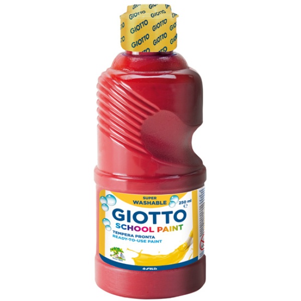 Tempera pronta 250ml lavabile giotto rosso - Z04246
