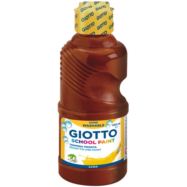 Tempera pronta 250ml lavabile giotto marrone - Z04248