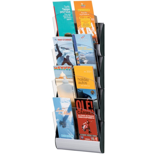 Espositore da parete a 4 tasche A5 maxi system - Z04676