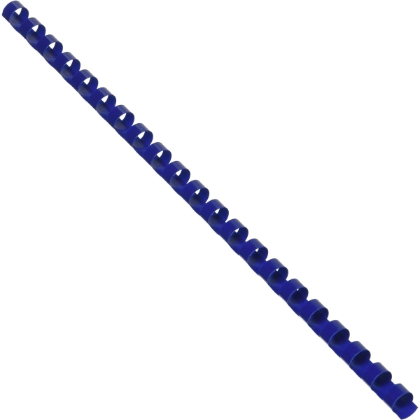 100 dorsi plastici 21 anelli 6mm blu titanium - Z04814