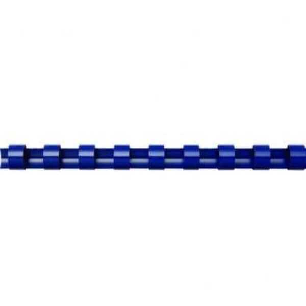 100 dorsi plastici 21 anelli 12mm blu titanium - Z04825
