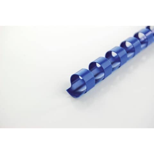 50 dorsi plastici 21 anelli 22mm blu titanium - Z04838