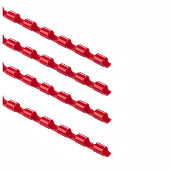 50 dorsi plastici 21 anelli 38mm rosso titanium - Z04852